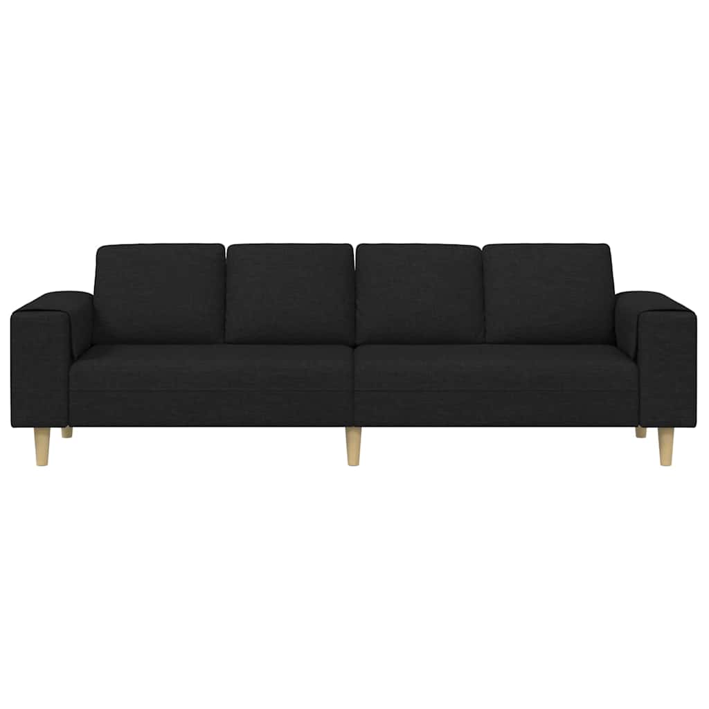 Canapé de salon Noir 250 x 77 x 76 cm Polyester - XIOS