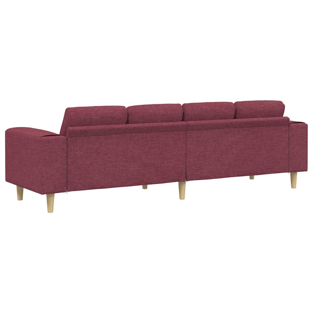 Canapé de salon Bordeaux 250 x 77 x 76 cm Polyester - XIOS