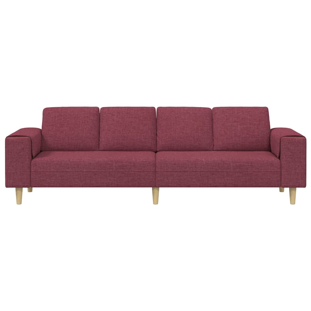 Canapé de salon Bordeaux 250 x 77 x 76 cm Polyester - XIOS