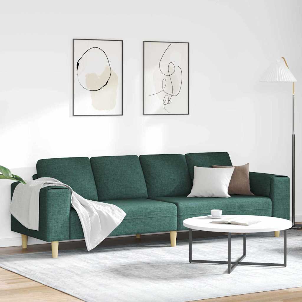 Canapé de salon Vert foncé 250 x 77 x 76 cm Polyester - XIOS