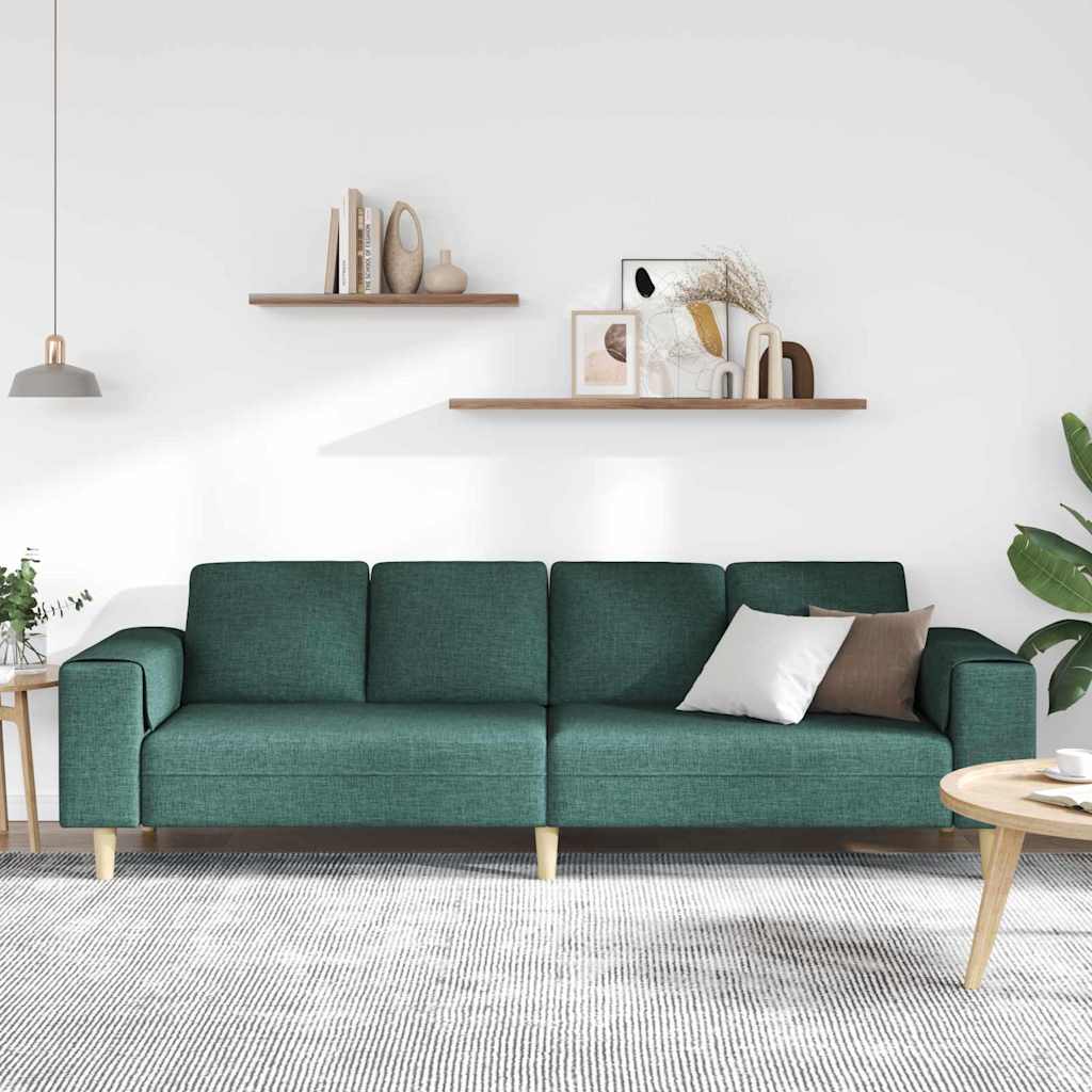 Canapé de salon Vert foncé 250 x 77 x 76 cm Polyester - XIOS
