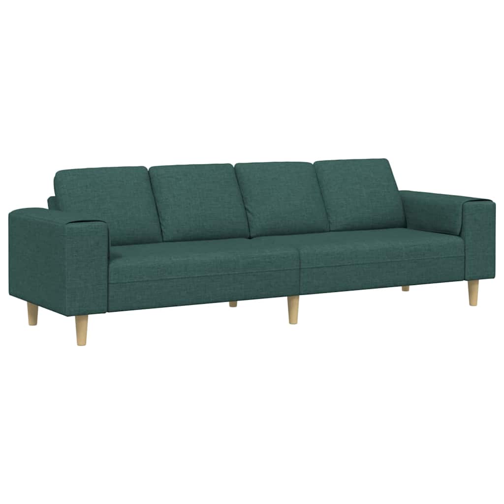 Canapé de salon Vert foncé 250 x 77 x 76 cm Polyester - XIOS