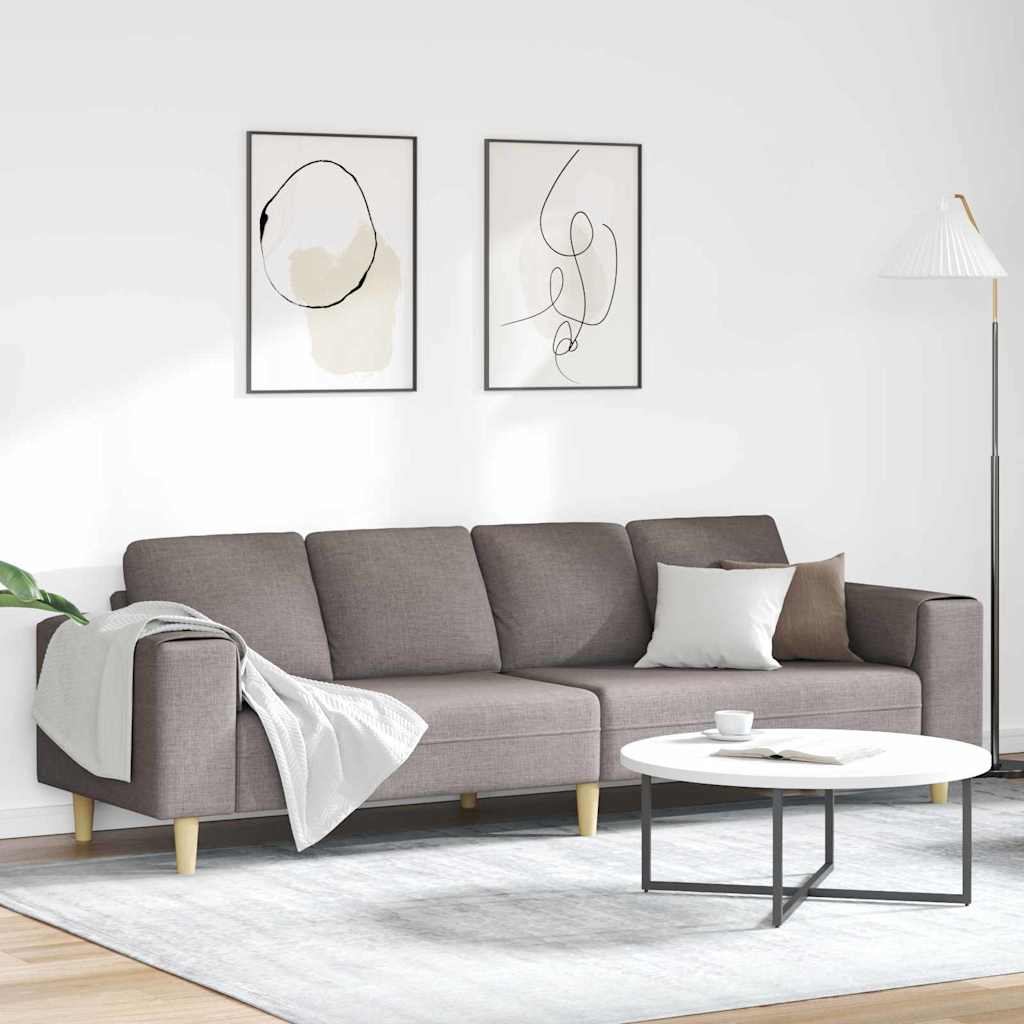 Canapé de salon Taupe 250 x 77 x 76 cm Polyester - XIOS