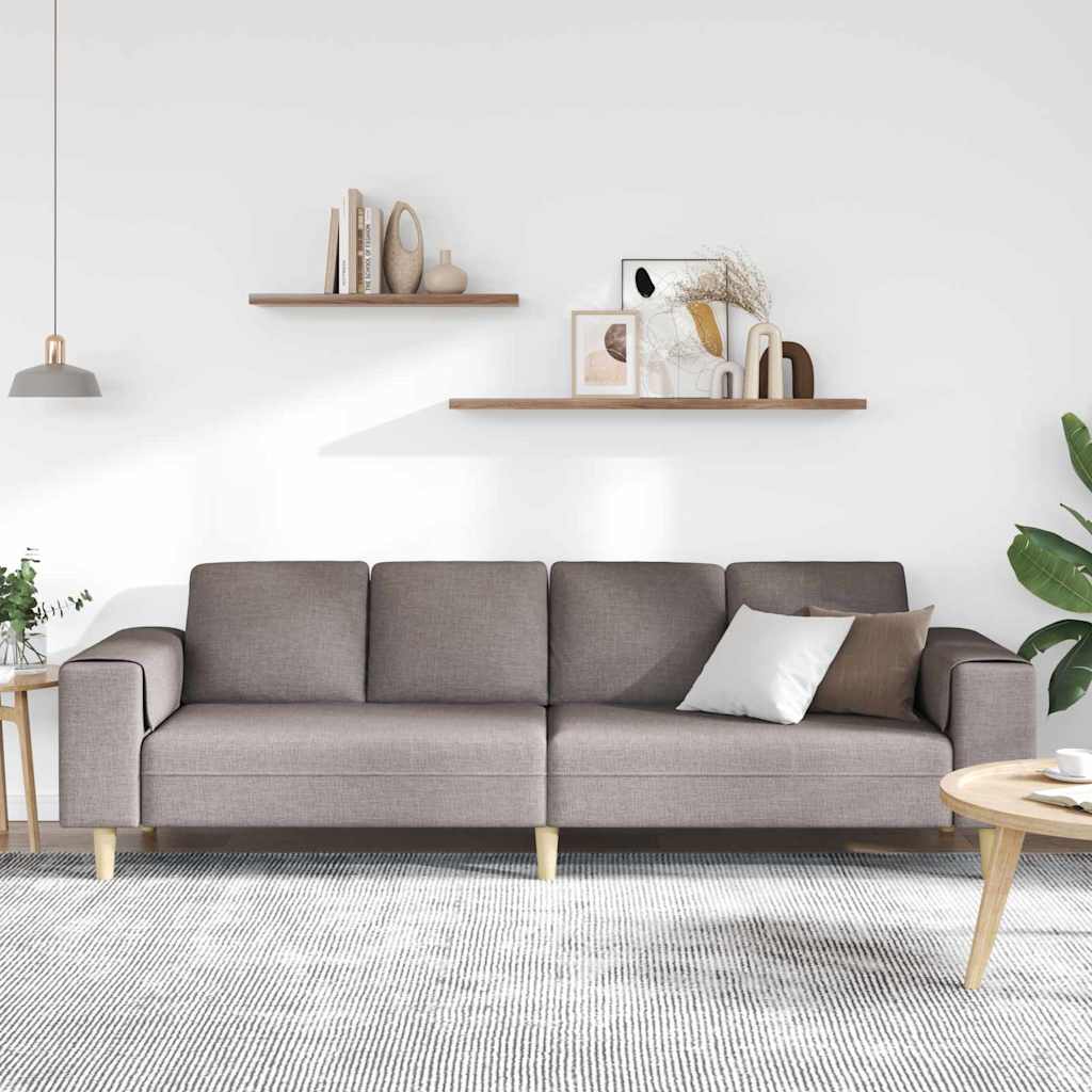 Canapé de salon Taupe 250 x 77 x 76 cm Polyester - XIOS