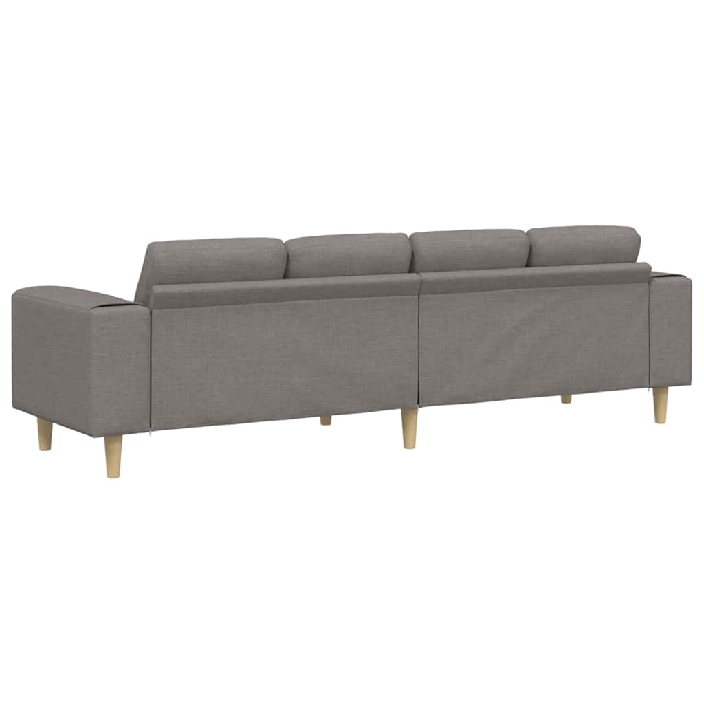 Canapé de salon Taupe 250 x 77 x 76 cm Polyester - XIOS