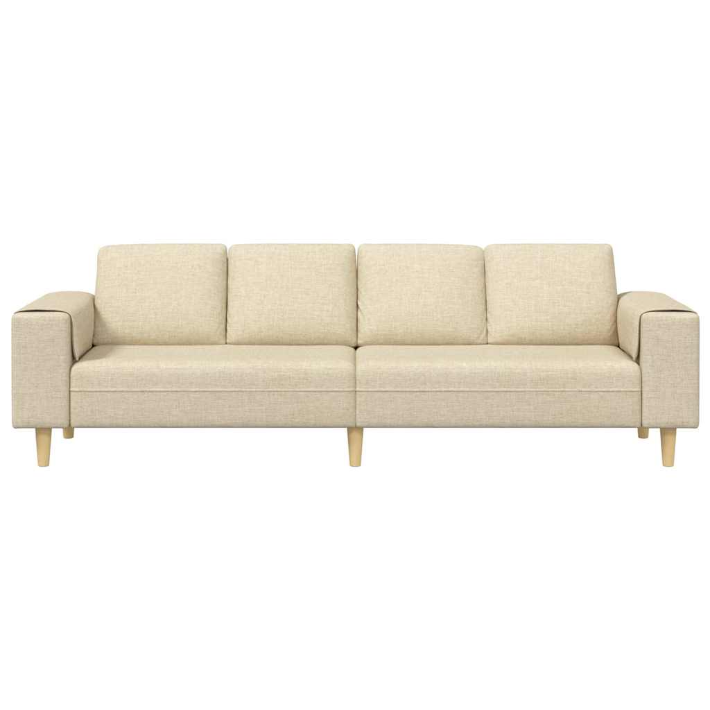 Canapé de salon Crème 250 x 77 x 76 cm Polyester - XIOS