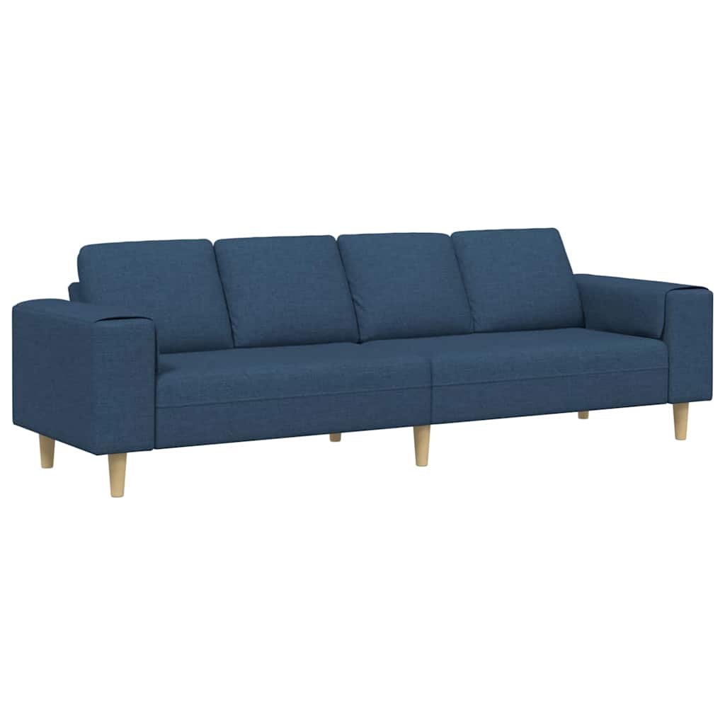 Canapé de salon Bleu 250 x 77 x 76 cm Polyester - XIOS
