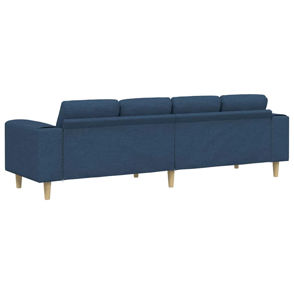 Canapé de salon Bleu 250 x 77 x 76 cm Polyester - XIOS