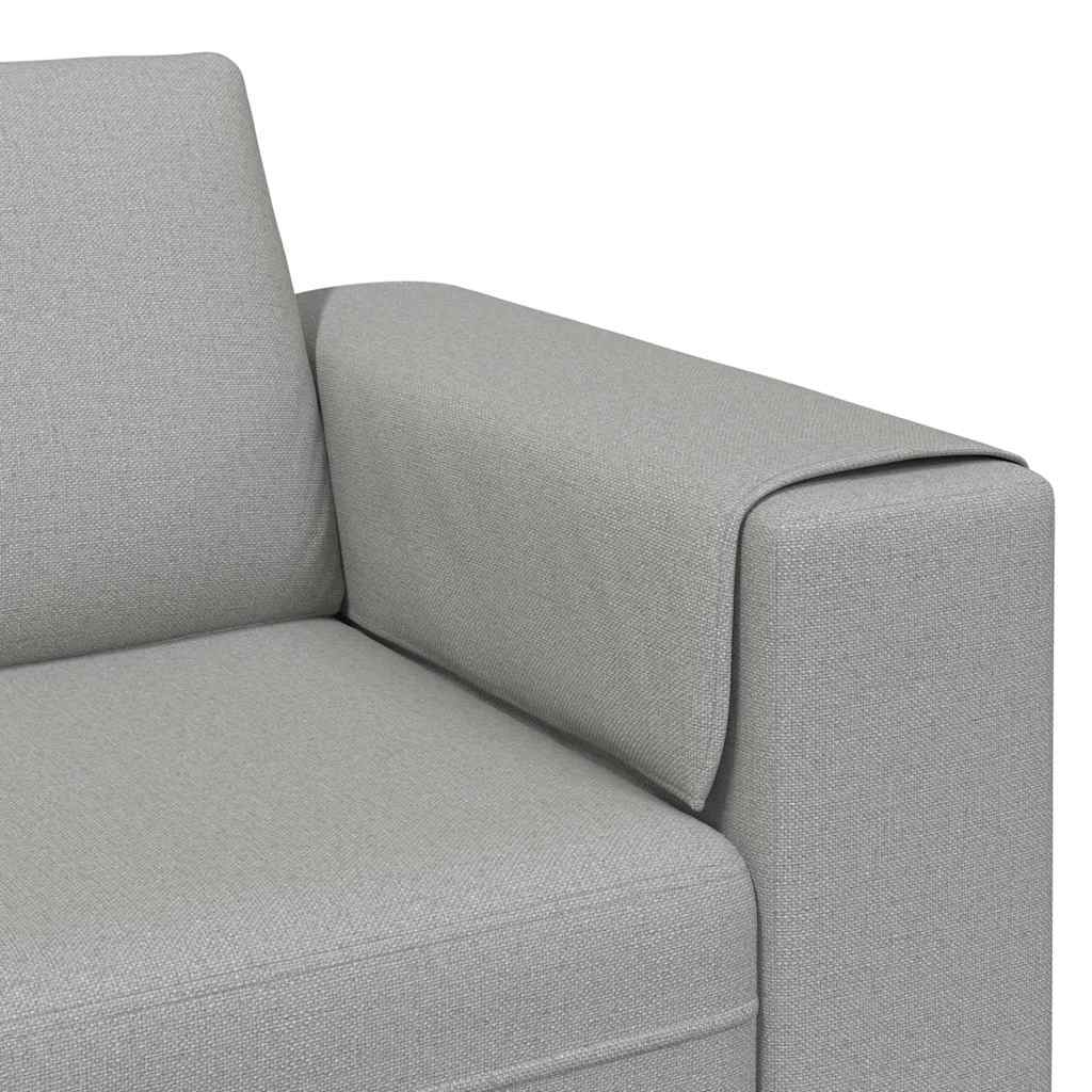 Canapé de salon Gris nuage 250 x 77 x 76 cm Polyester - XIOS