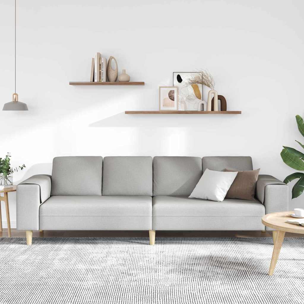 Canapé de salon Gris nuage 250 x 77 x 76 cm Polyester - XIOS