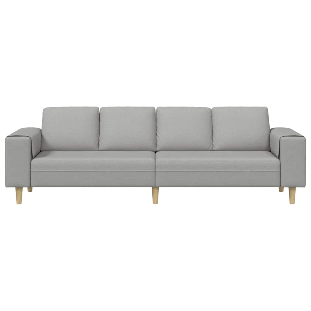 Canapé de salon Gris nuage 250 x 77 x 76 cm Polyester - XIOS