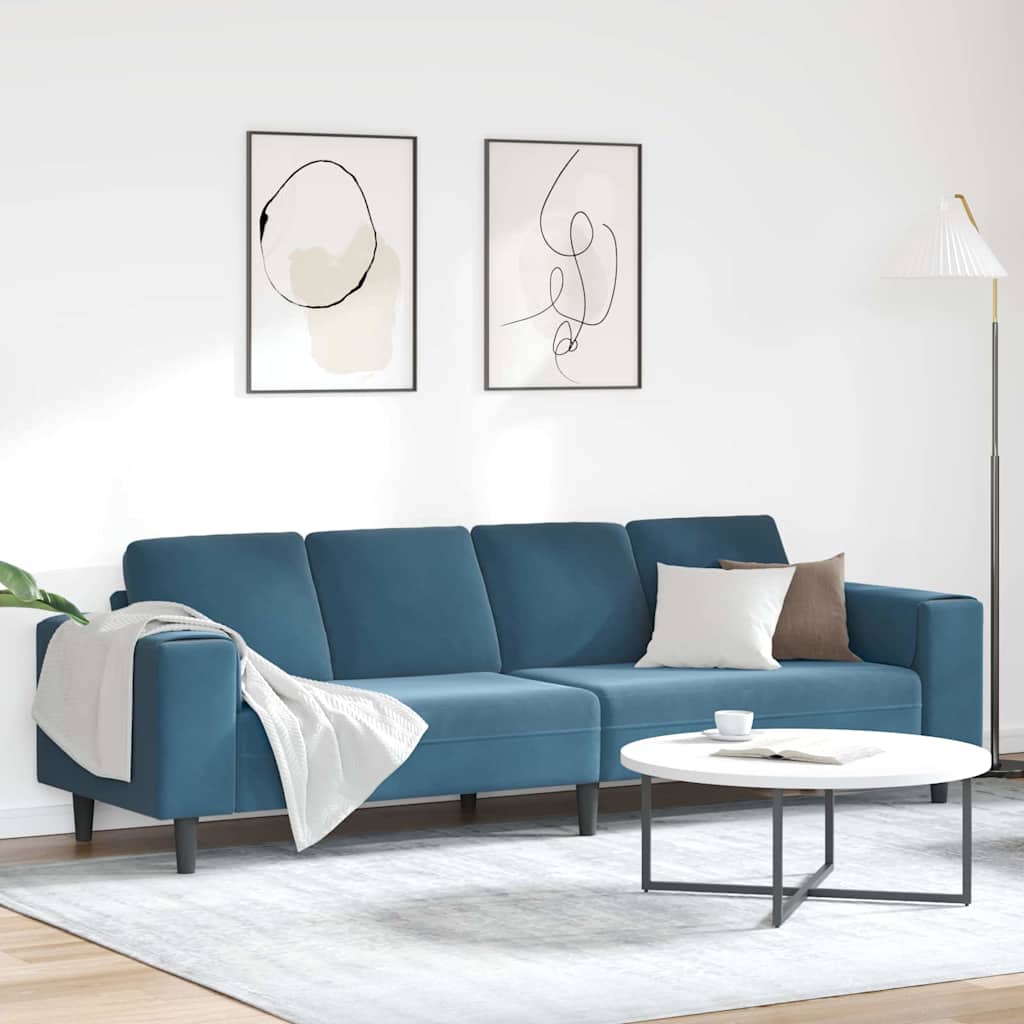 Canapé de salon Bleu 250 x 77 x 76 cm - XIOS