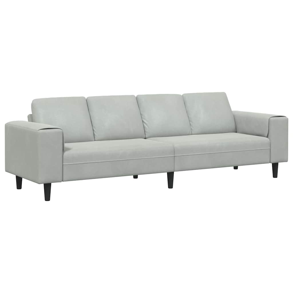 Canapé de salon Gris clair 250 x 77 x 76 cm - XIOS