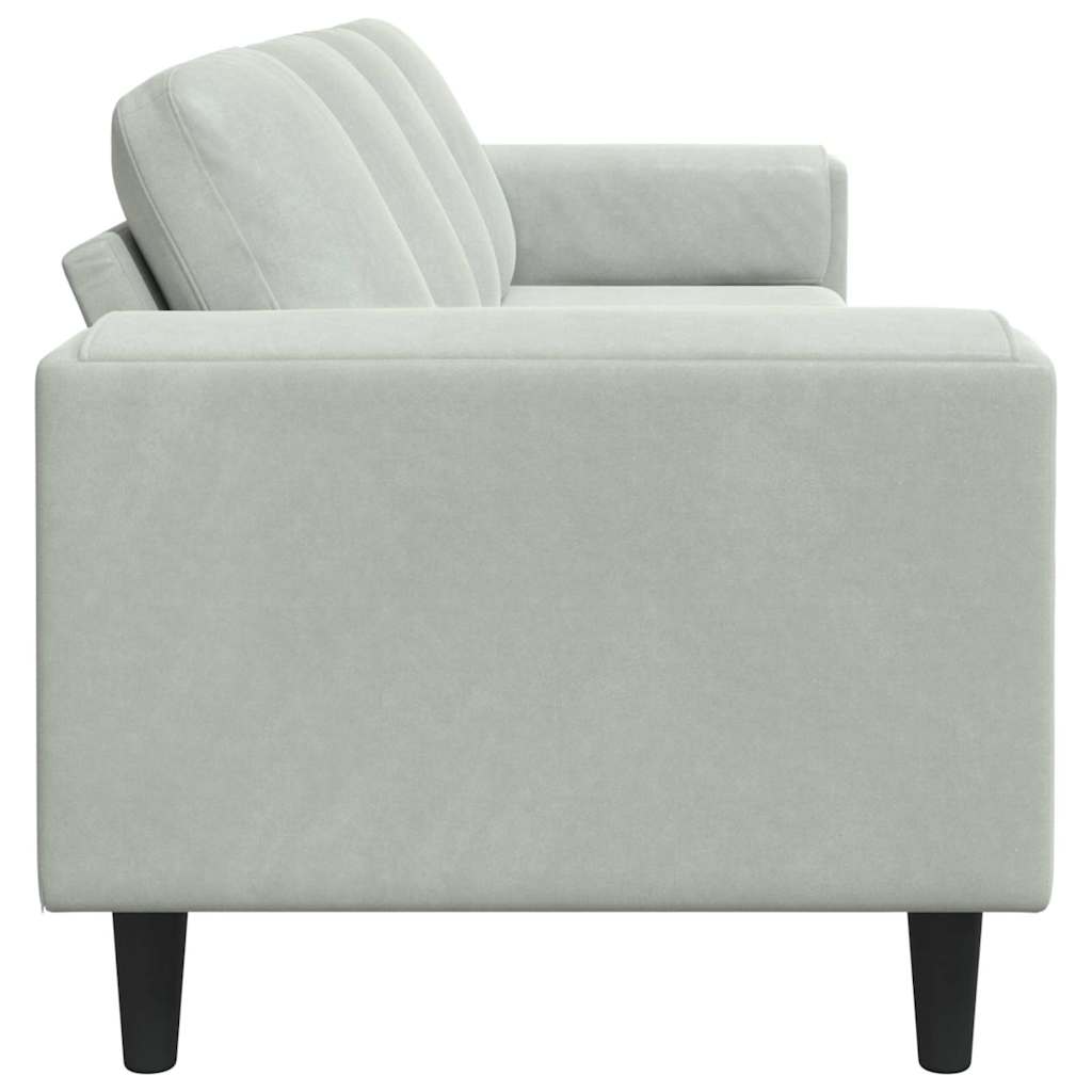 Canapé de salon Gris clair 250 x 77 x 76 cm - XIOS