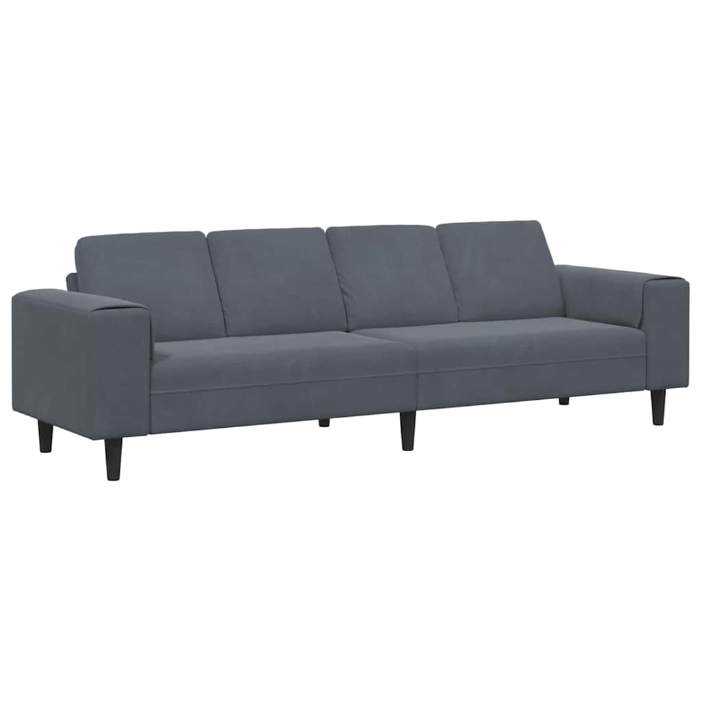Canapé de salon Gris foncé 250 x 77 x 76 cm - XIOS