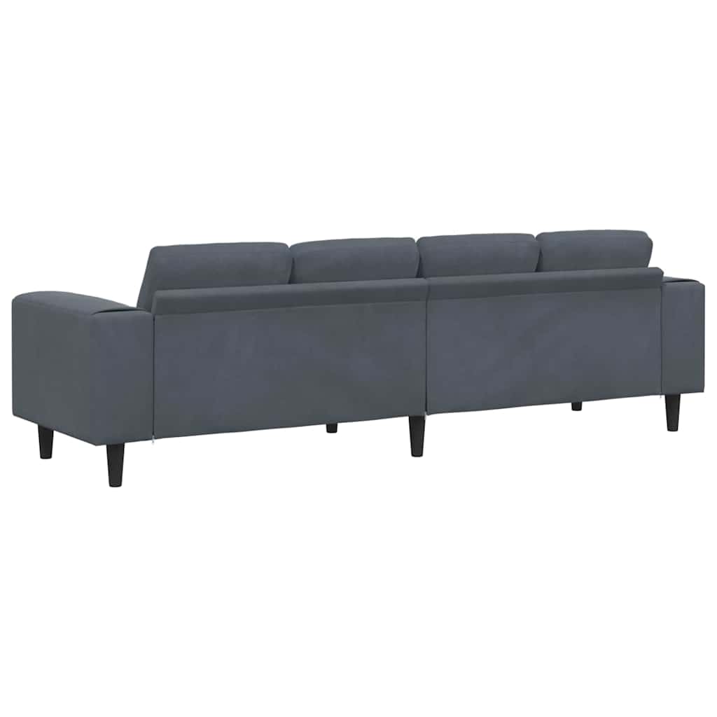 Canapé de salon Gris foncé 250 x 77 x 76 cm - XIOS
