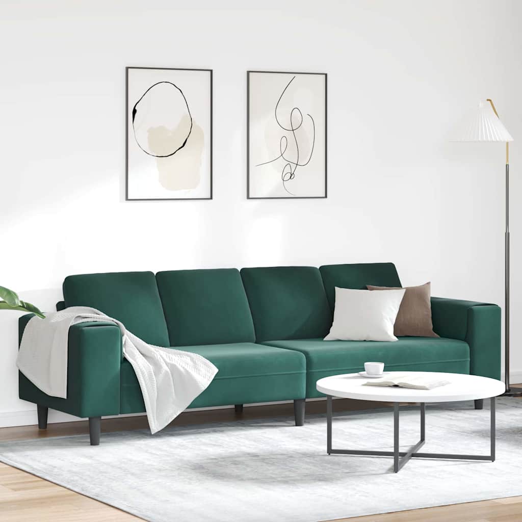Canapé de salon Vert foncé 250 x 77 x 76 cm - XIOS