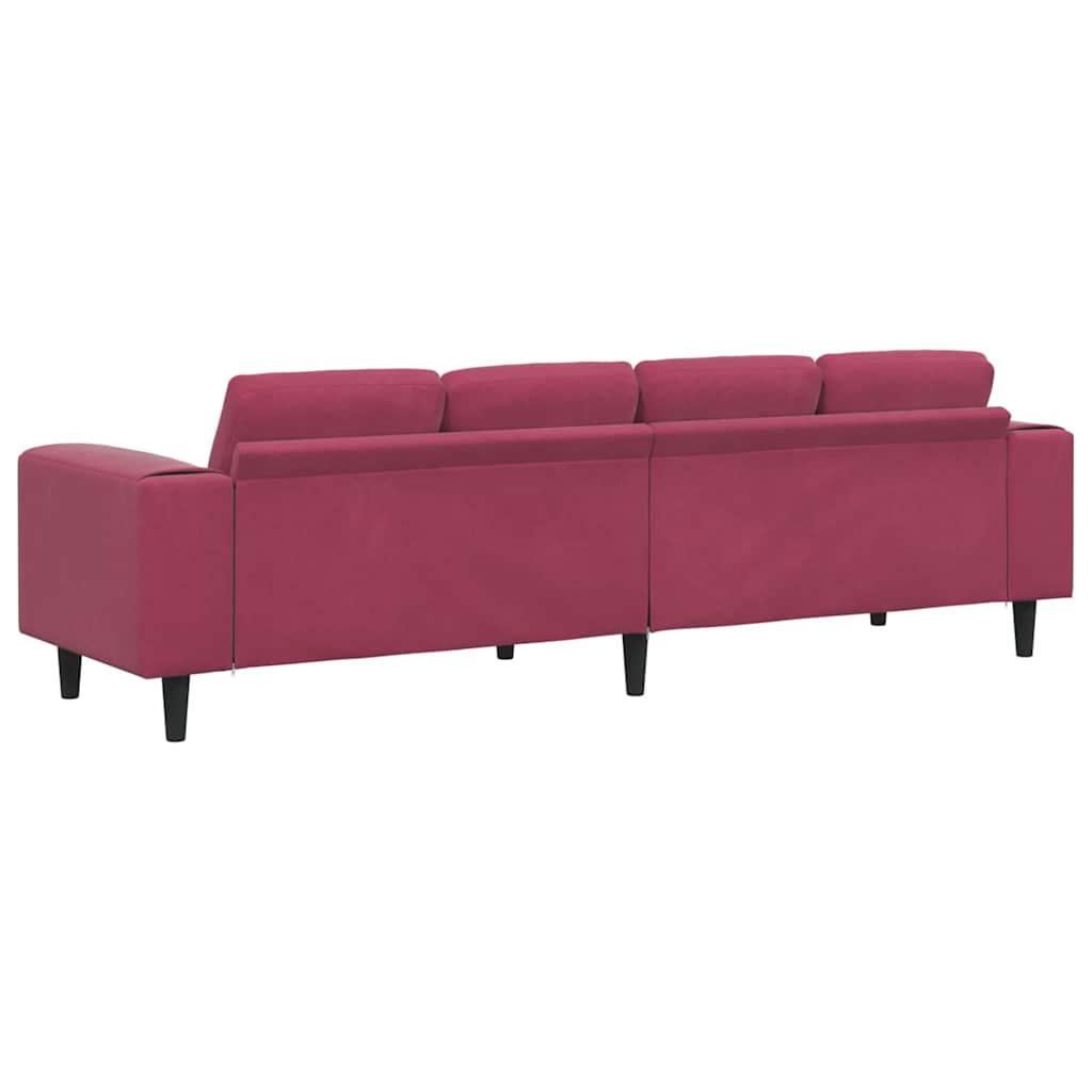 Canapé de salon Bordeaux 250 x 77 x 76 cm