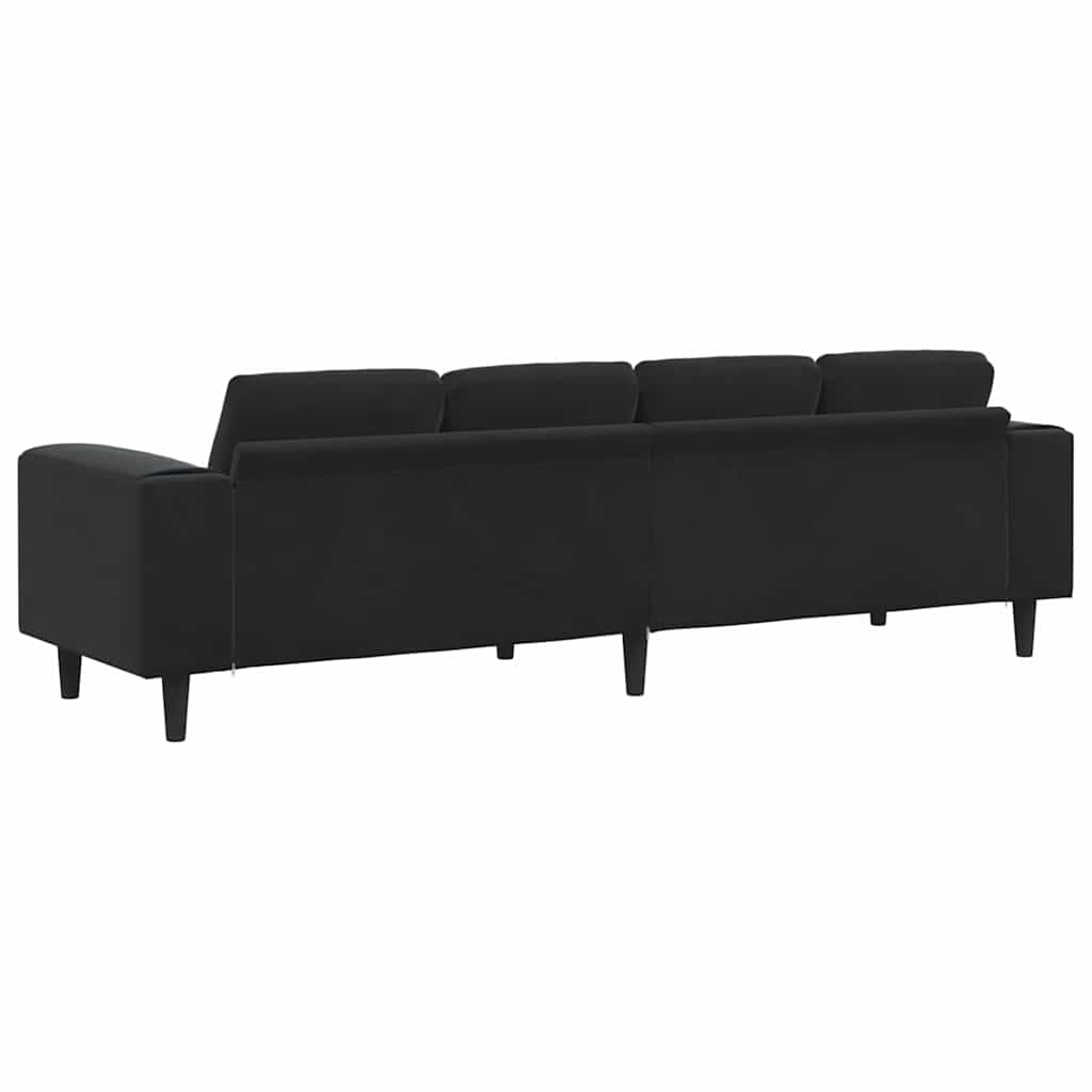 Canapé de salon Noir 250 x 77 x 76 cm - XIOS