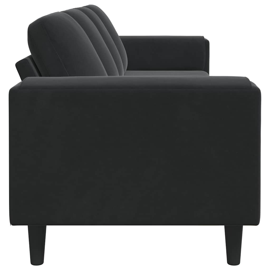 Canapé de salon Noir 250 x 77 x 76 cm - XIOS