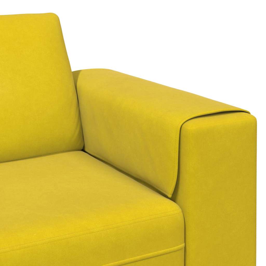 Canapé de salon Jaune 250 x 77 x 76 cm - XIOS