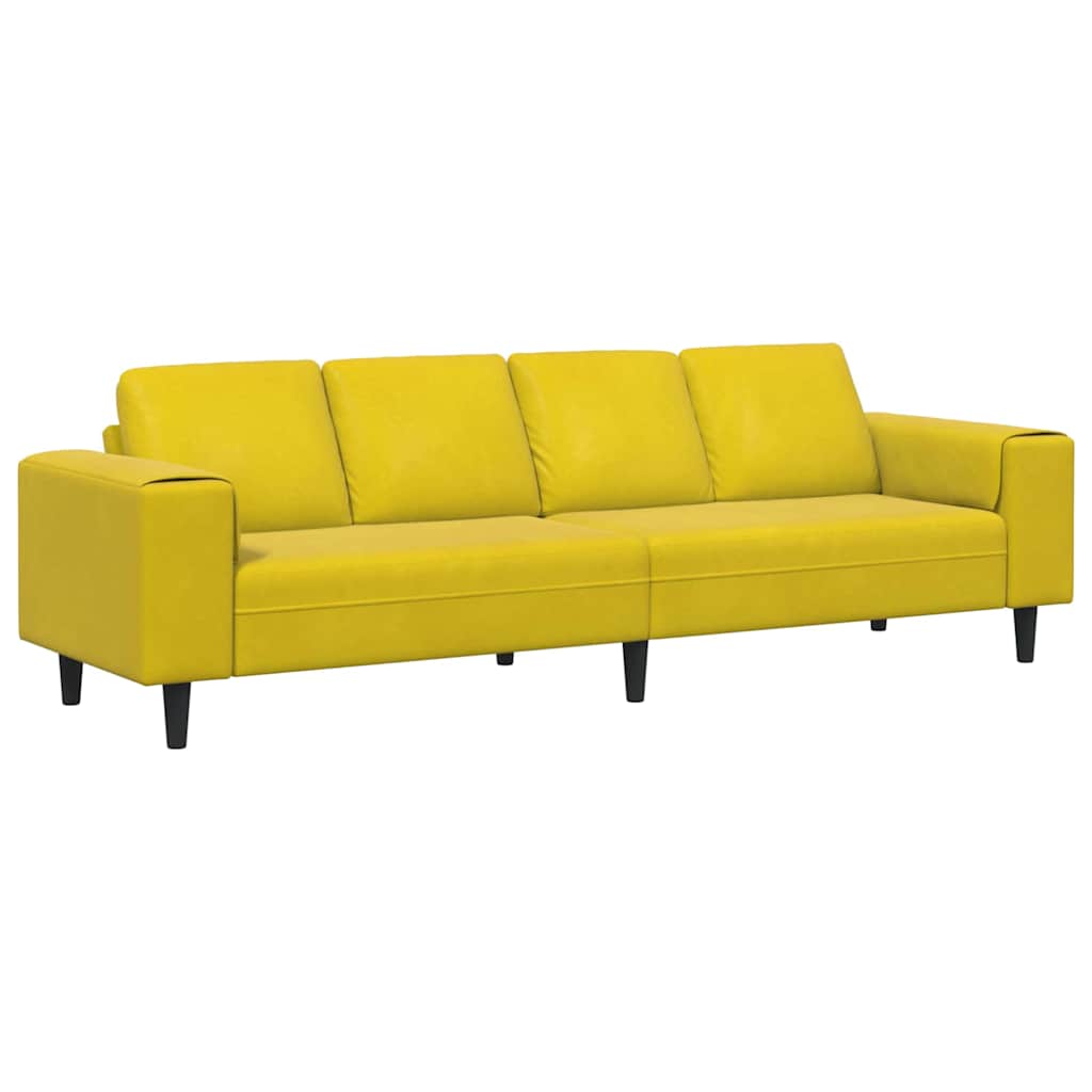 Canapé de salon Jaune 250 x 77 x 76 cm - XIOS