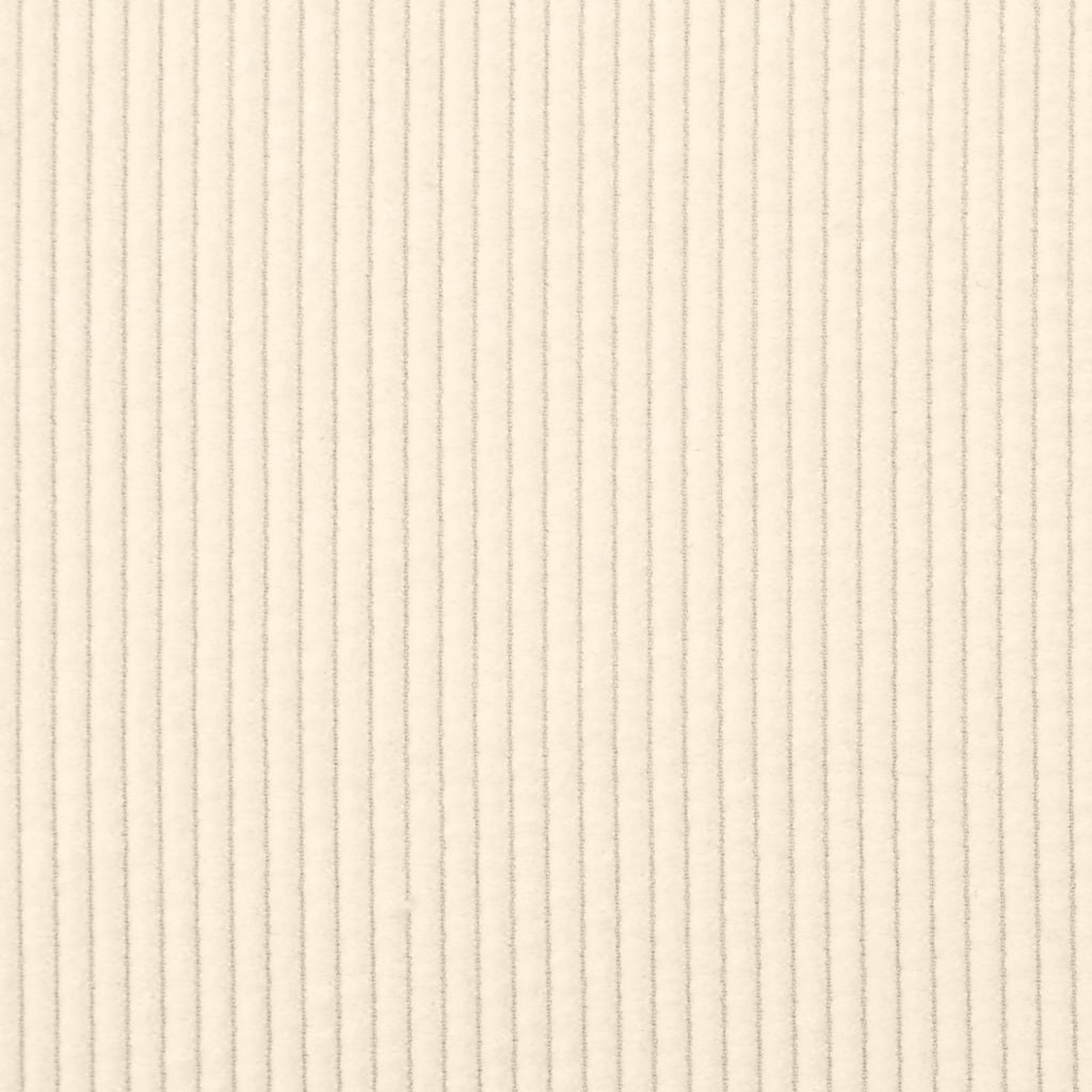 Canapé Crème 250 x 77 x 76 cm Tissu en velours côtelé - XIOS