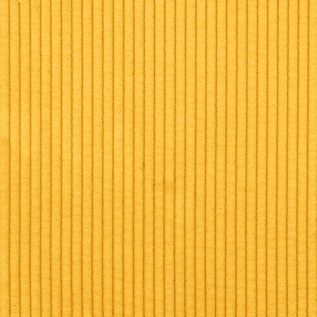 Canapé Jaune clair 250 x 77 x 76 cm Tissu en velours côtelé - XIOS