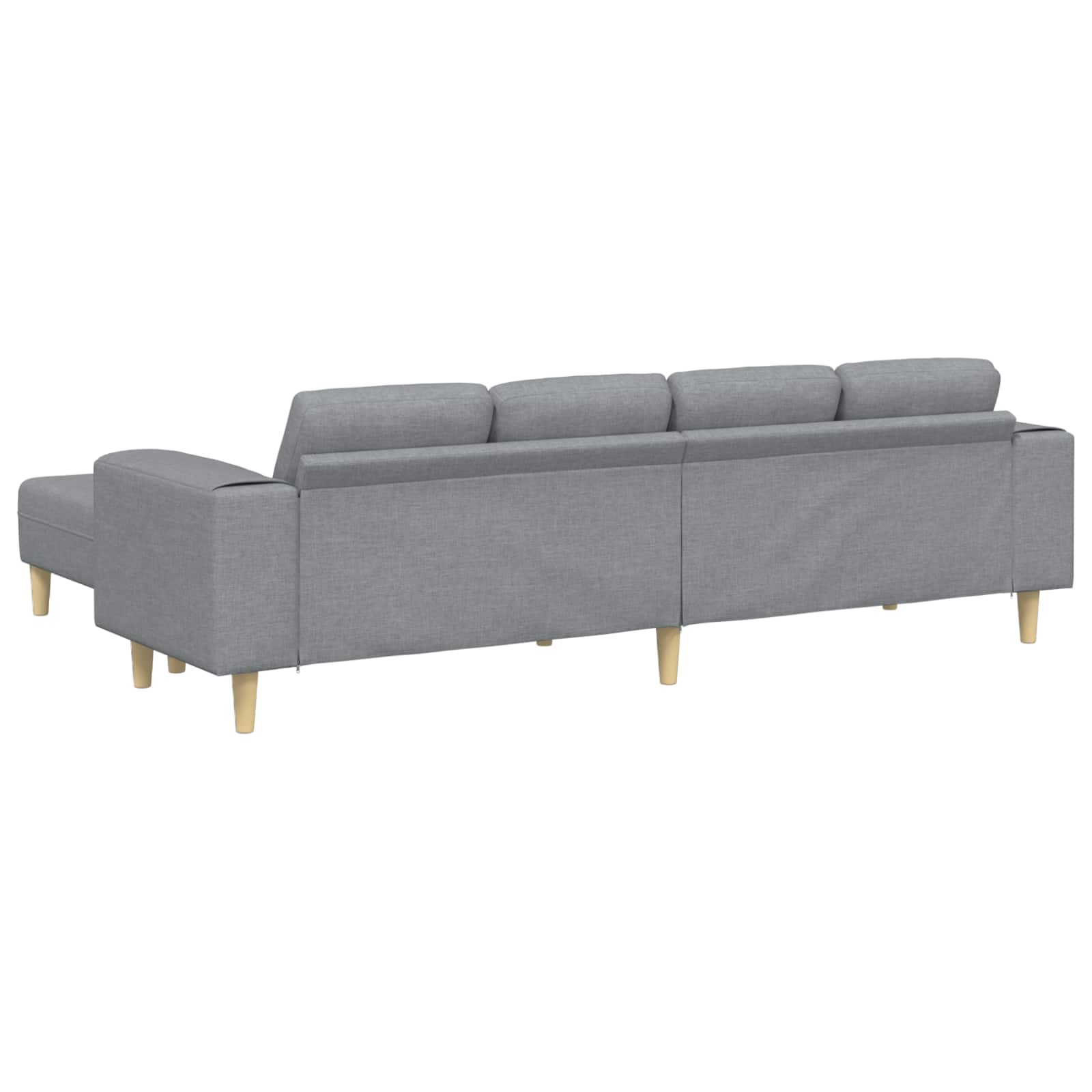 Canapé de salon 3 pcs Gris clair Polyester