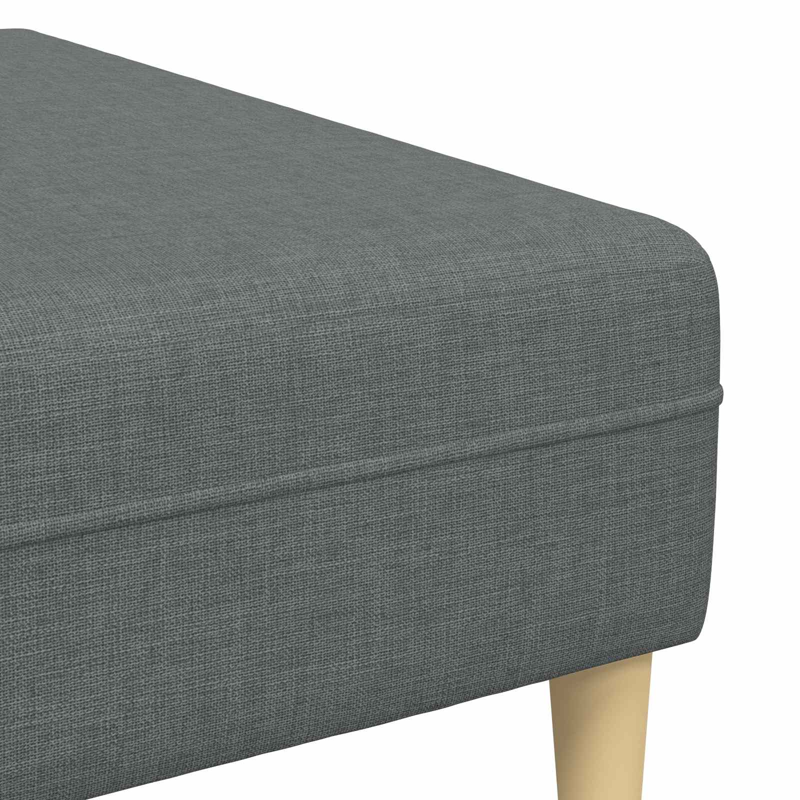Canapé de salon 3 pcs Gris foncé Polyester - XIOS