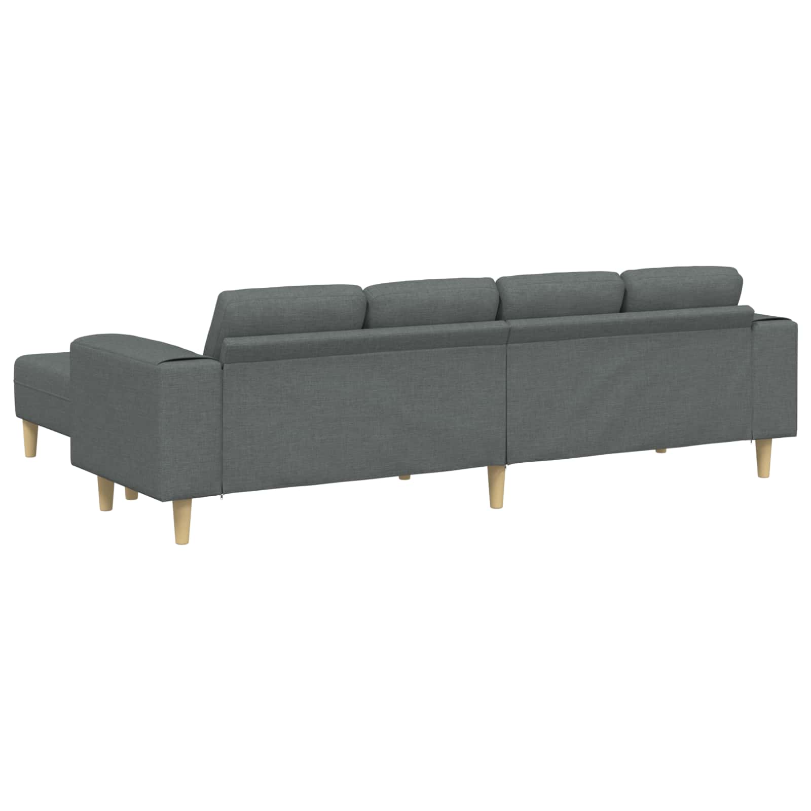 Canapé de salon 3 pcs Gris foncé Polyester - XIOS