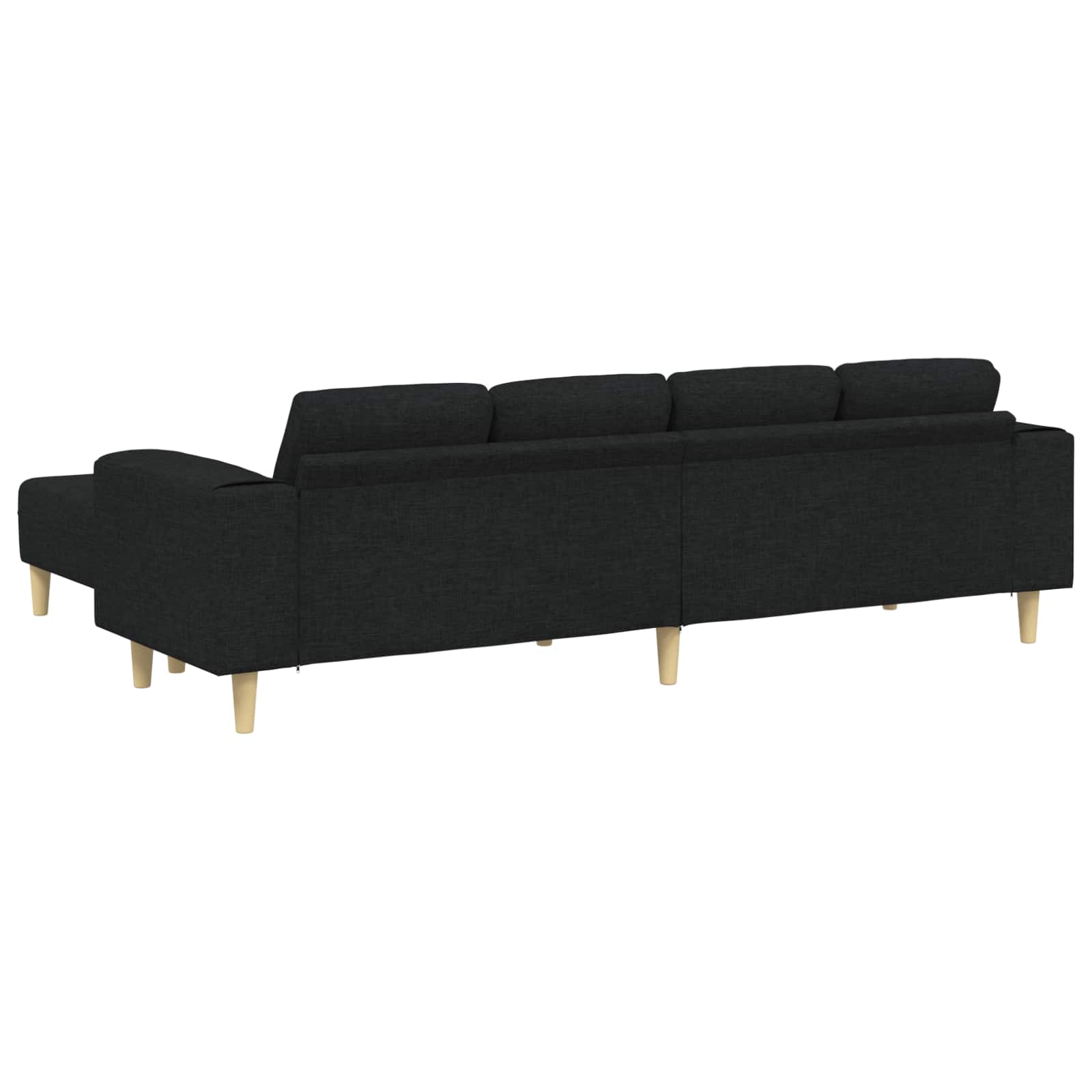 Canapé de salon 3 pcs Noir Polyester - XIOS