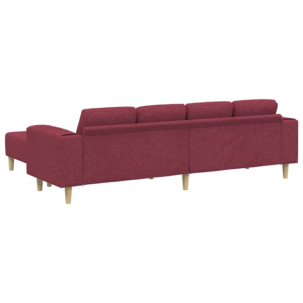 Ensemble de Canapés 3 pcs Rouge bordeaux tissu - XIOS