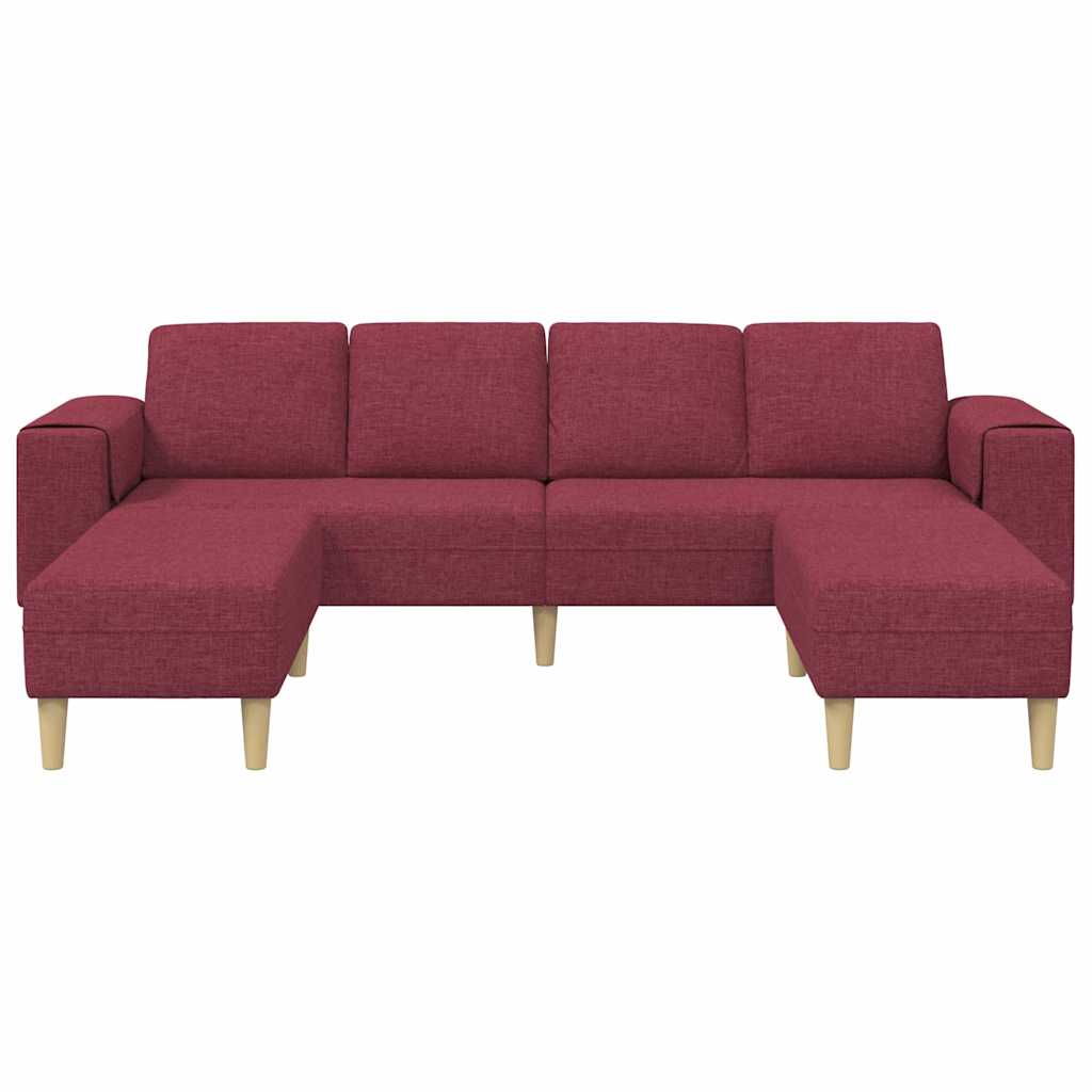 Ensemble de Canapés 3 pcs Rouge bordeaux tissu - XIOS
