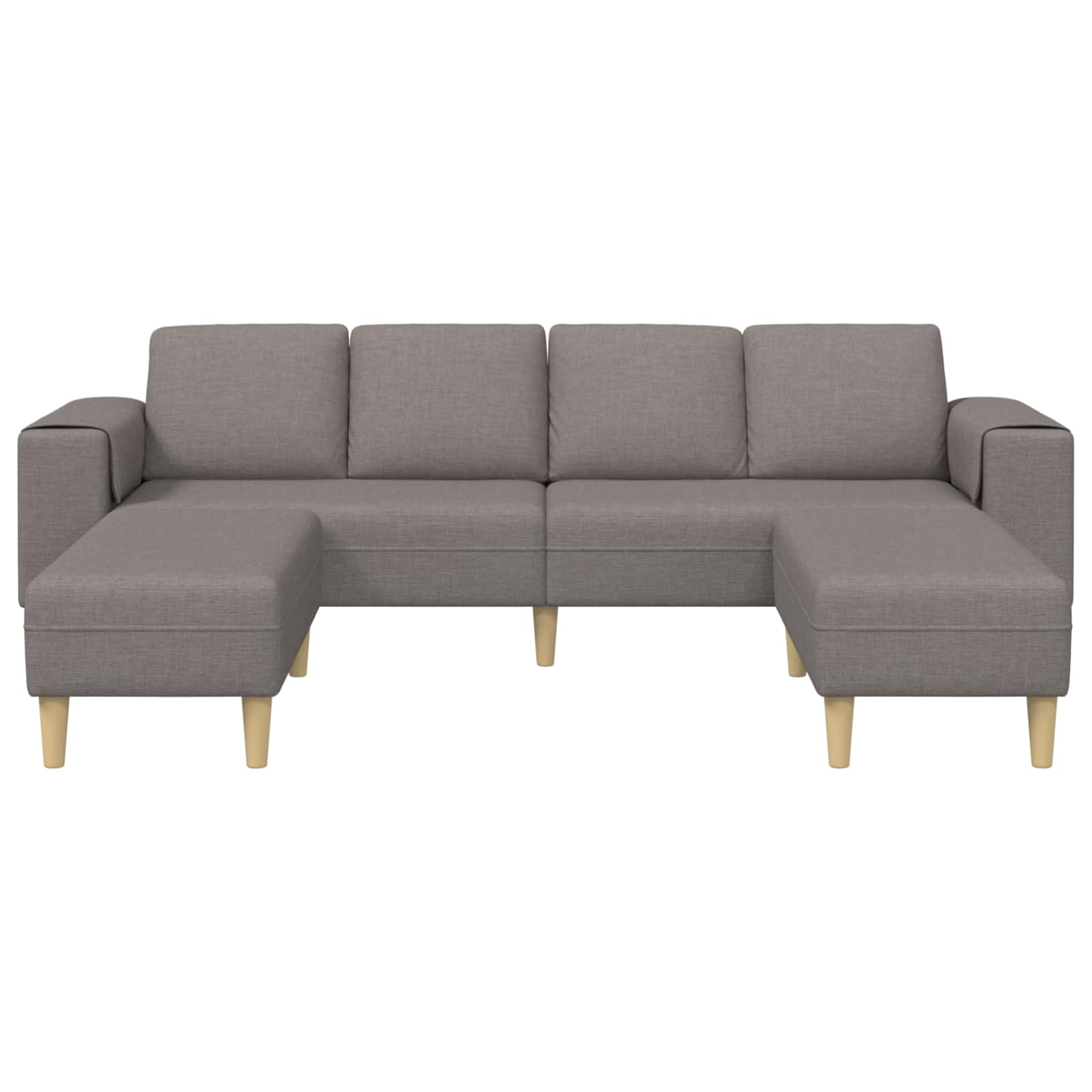 Canapé de salon 3 pcs Taupe Polyester