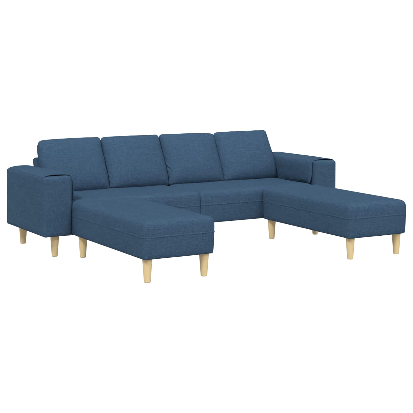 Canapé de salon 3 pcs Bleu Polyester