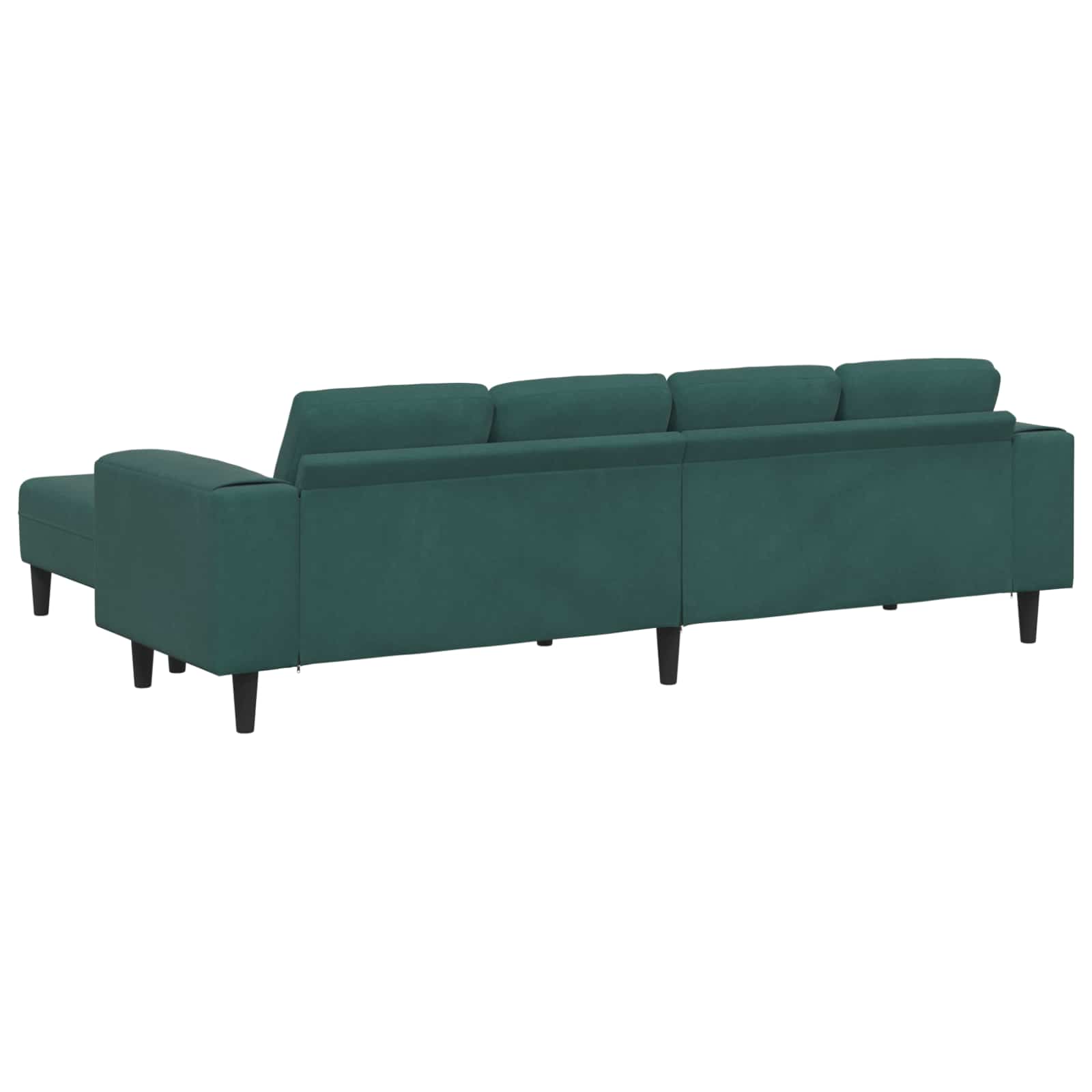 Canapé de salon 3 pcs Vert foncé 250 x 188 x 76 cm