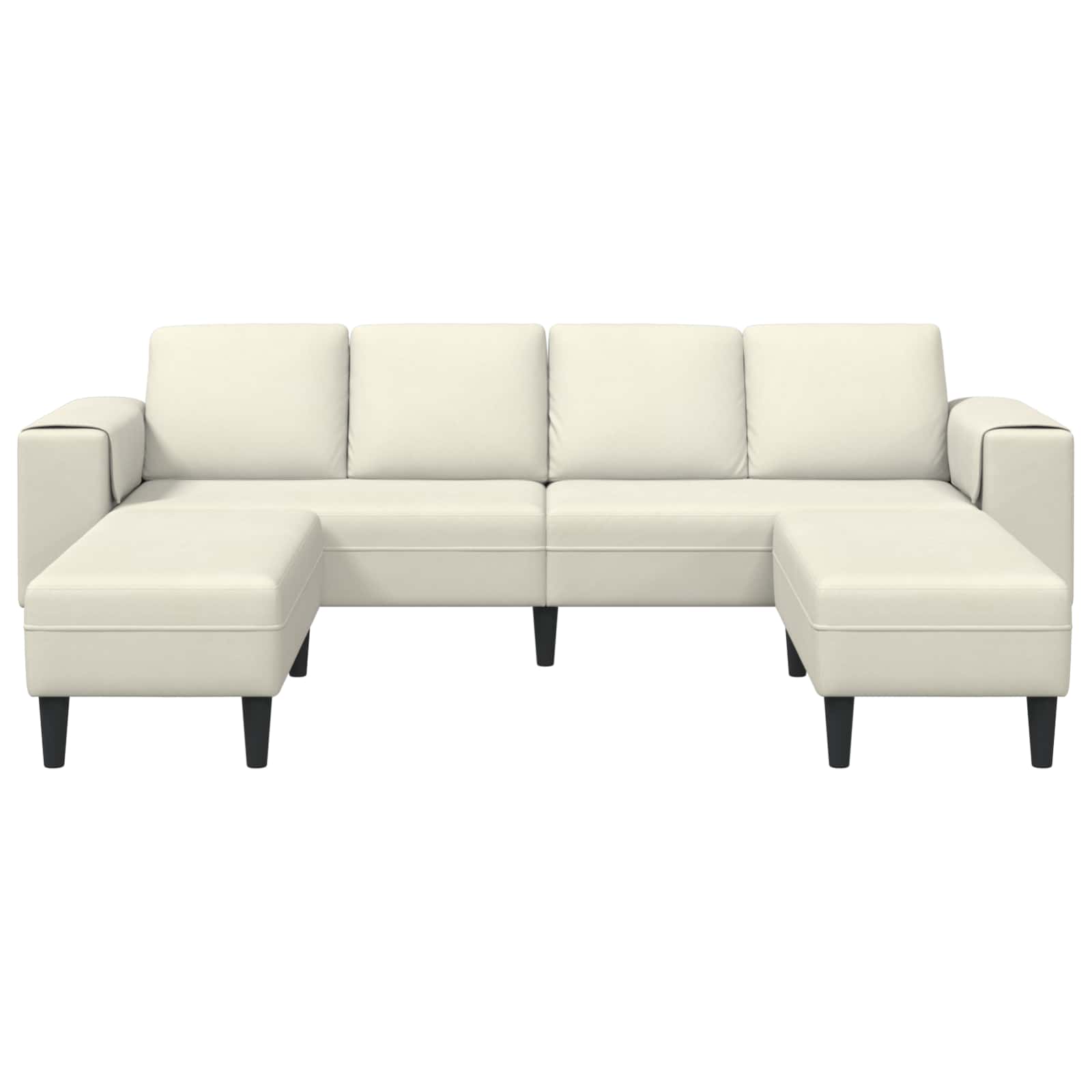 Canapé de salon 3 pcs Crème 250 x 188 x 76 cm - XIOS