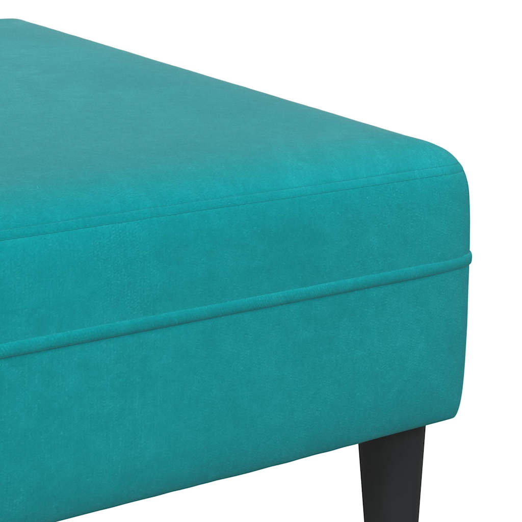 Ensemble de Canapés 3 pcs Turquoise Velours - XIOS