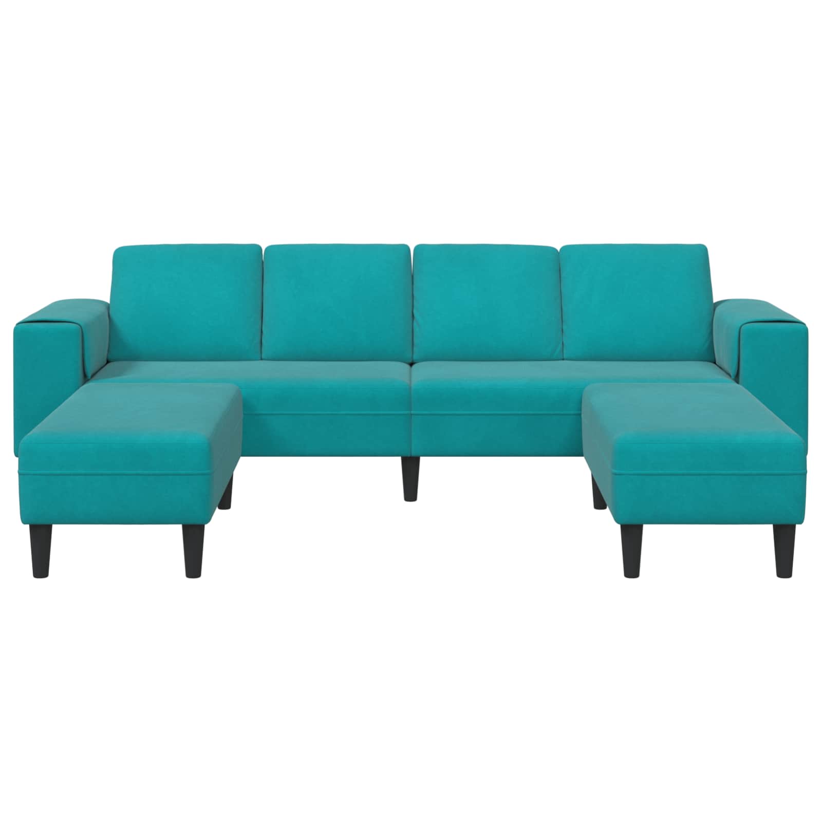 Canapé de salon 3 pcs Turquoise 250 x 188 x 76 cm