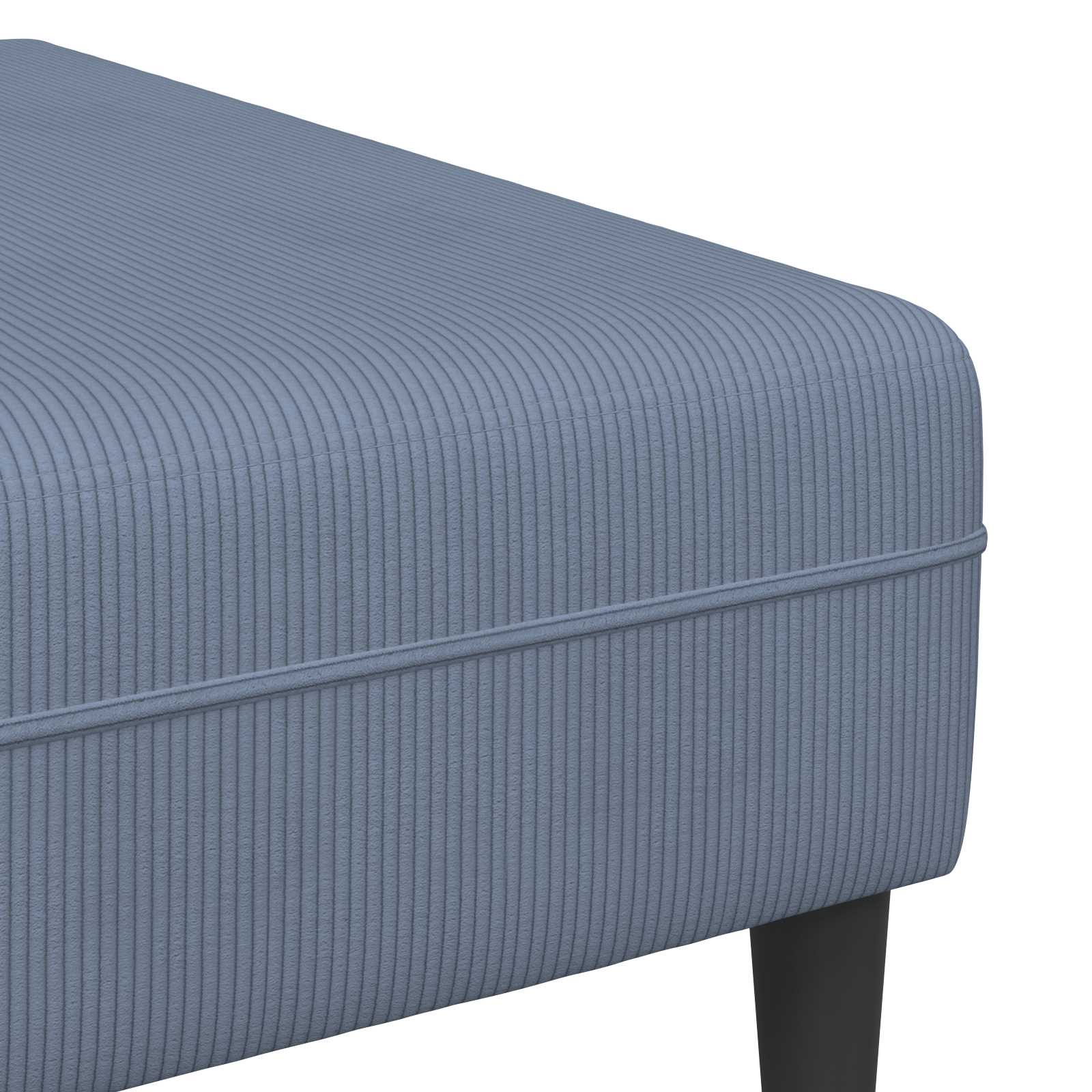 Canapé Bleu 250 x 188 x 76 cm Tissu en velours côtelé - XIOS