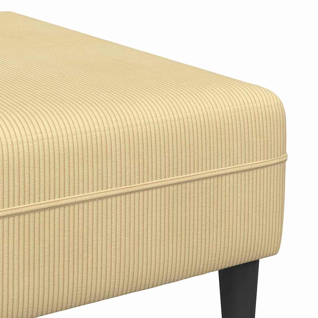 Sofa en tissu avec coussin Vert gris Tissu en velours côtelé - XIOS