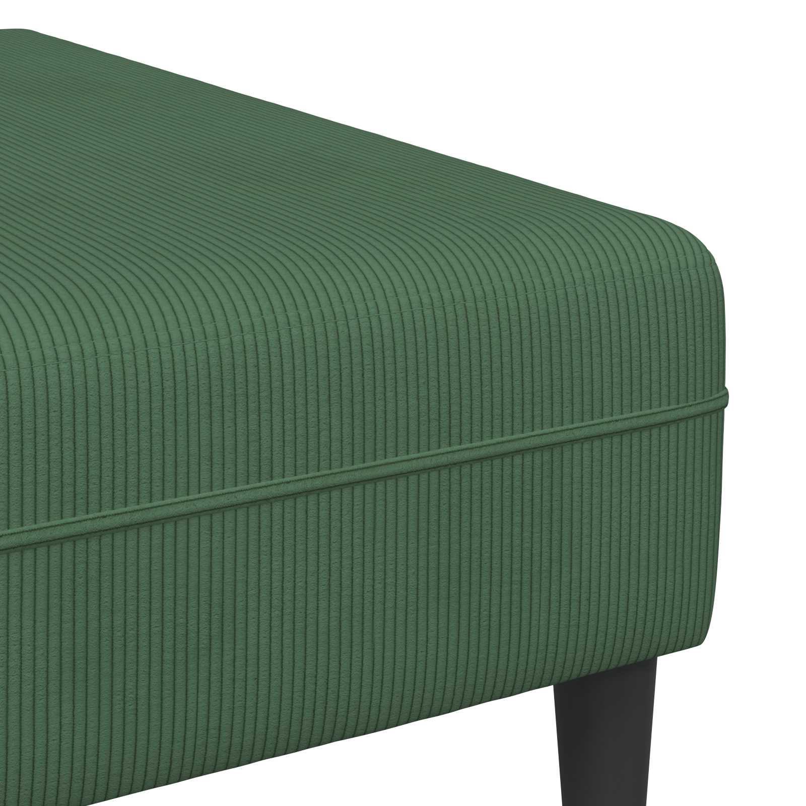 Canapé Vert foncé 250 x 188 x 76 cm Tissu en velours côtelé - XIOS