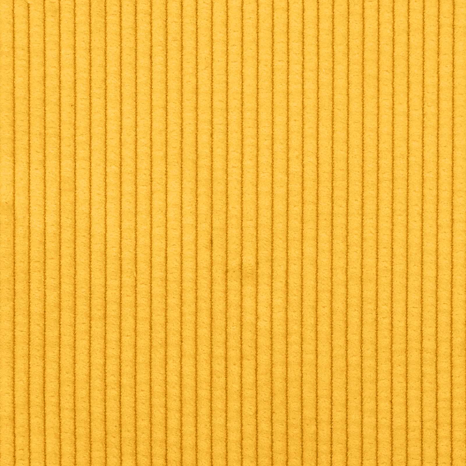 Canapé Jaune clair 250 x 188 x 76 cm Tissu en velours côtelé - XIOS