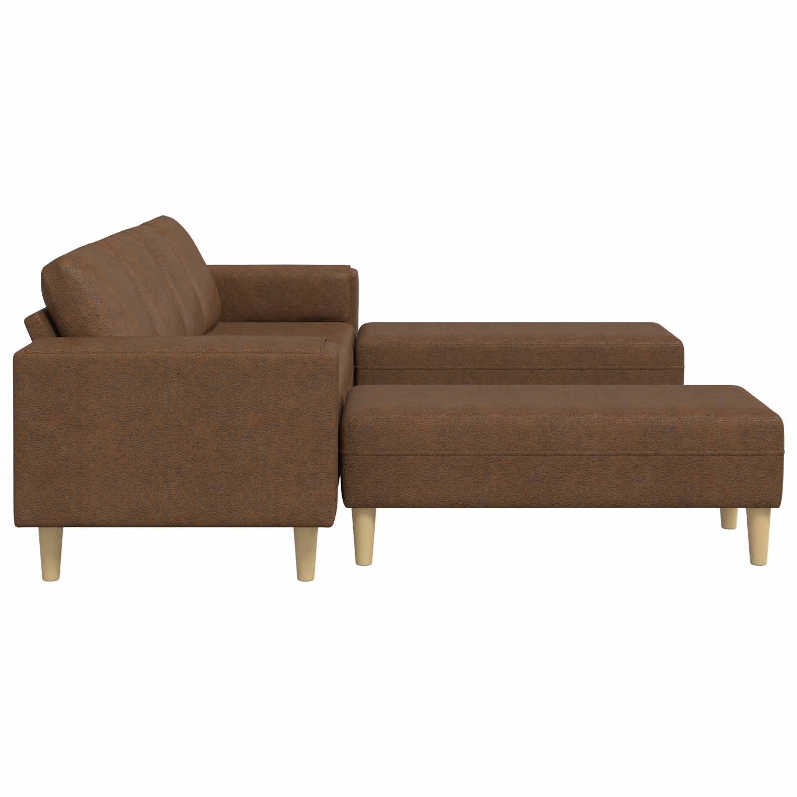 Canapé de salon 3 pc Marron