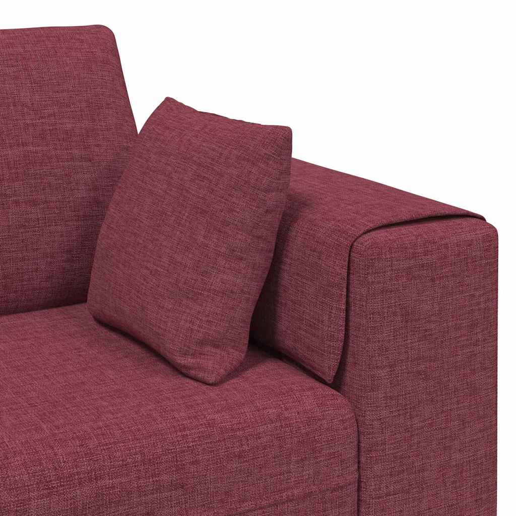 Sofa en tissu avec coussin Bordeaux 208 cm tissu - XIOS