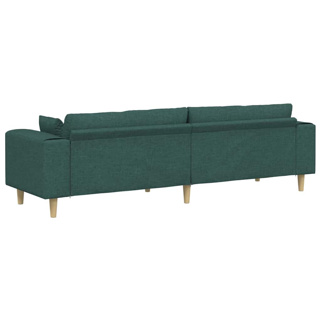 Canapé Vert foncé 250 x 77 x 76 cm tissu