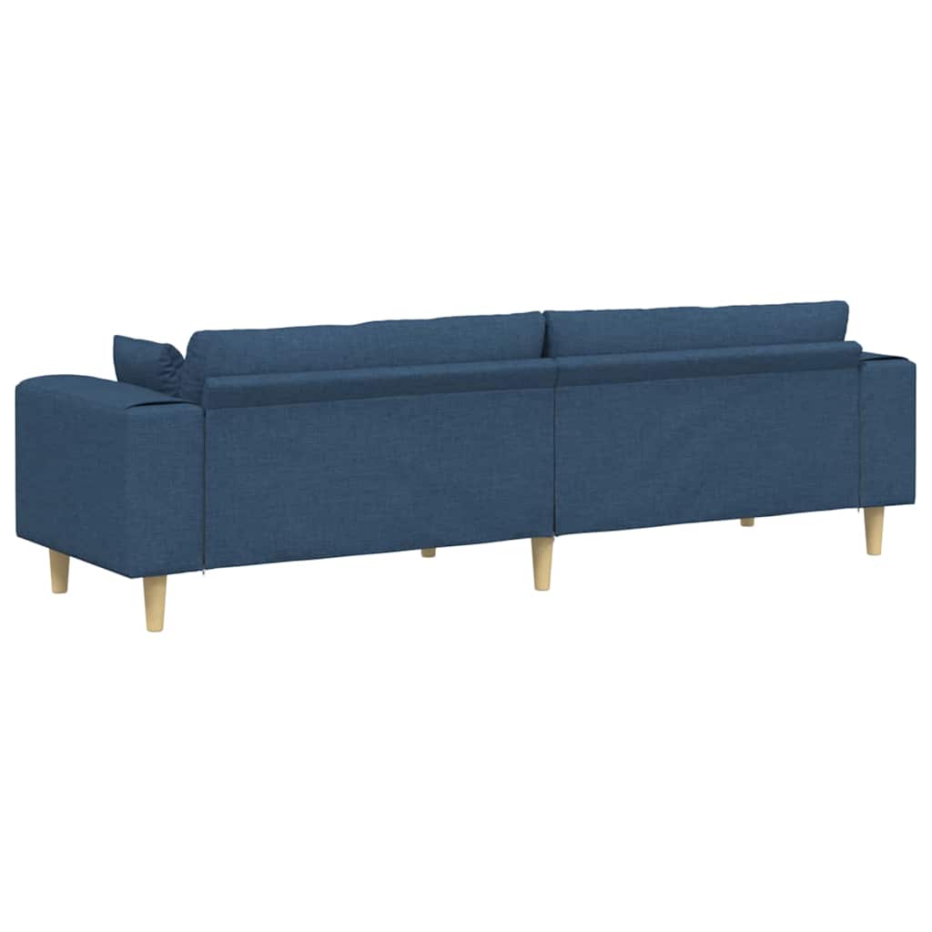 Canapé Bleu 250 x 77 x 76 cm tissu