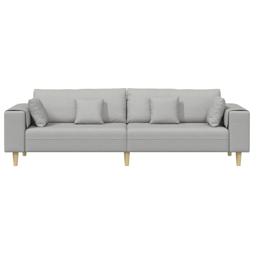 Canapé Gris nuage 250 x 77 x 76 cm tissu