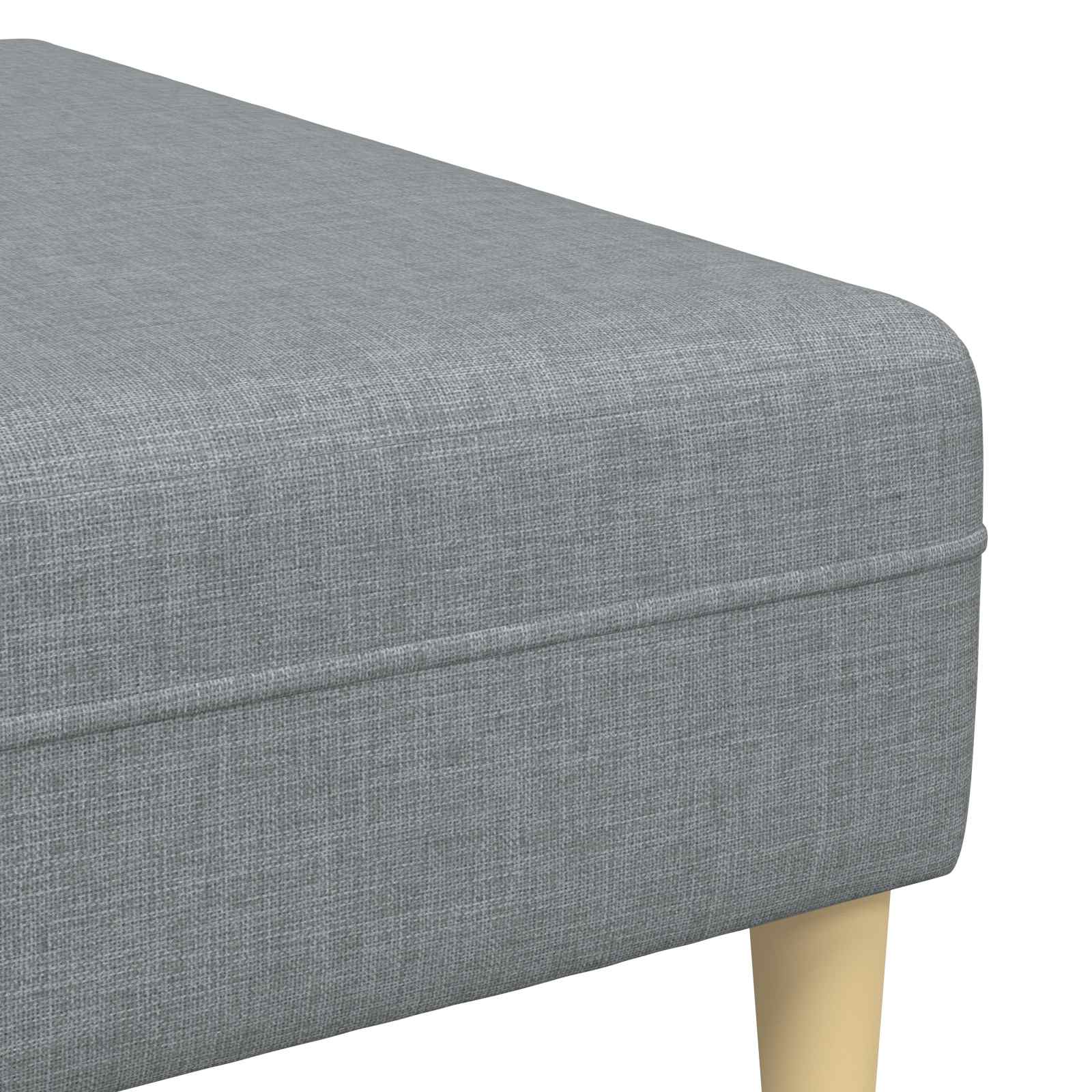 Canapé 3 pc Gris clair tissu